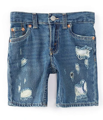 Levi's® Little Boys 2T-7X 511™ Slim Fit Distressed Denim Shorts