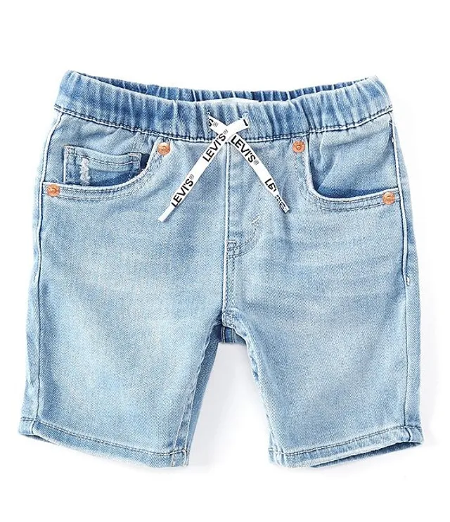 Levi's® Little Boys 2T-7X Skinny Fit Pull-On Denim Dobby Shorts