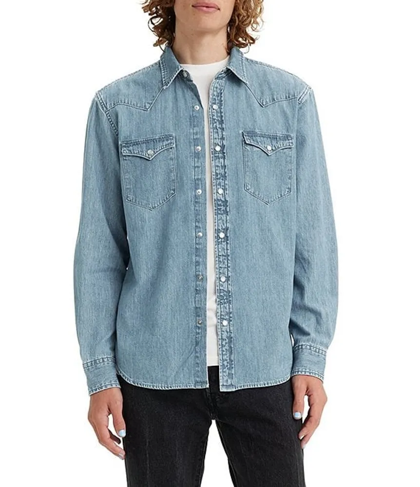 levi's long sleeve denim shirt