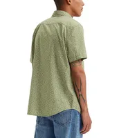 Levi's® Standard Fit Short Sleeve Micro-Printed Woven Shirt