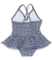 Little Me Baby Girls 3-24 Months Daisy Gingham Print Skirted 1-Piece Swimsuit