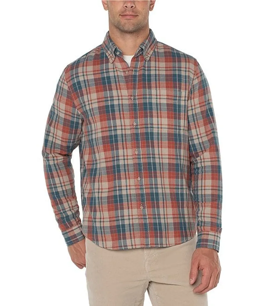 Liverpool Los Angeles Long Sleeve Plaid Woven Shirt