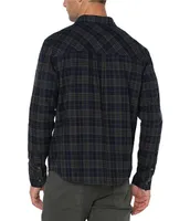Liverpool Los Angeles Overdyed Plaid Flannel Shirt