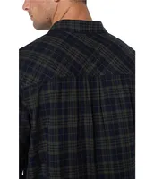 Liverpool Los Angeles Overdyed Plaid Flannel Shirt