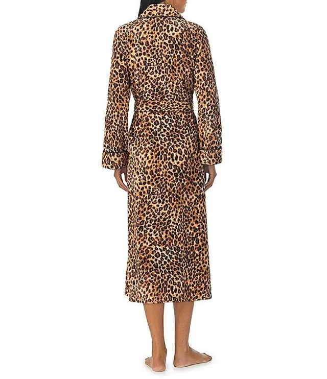 Carole Hochman Allover Printed Cotton Jersey Long Robe