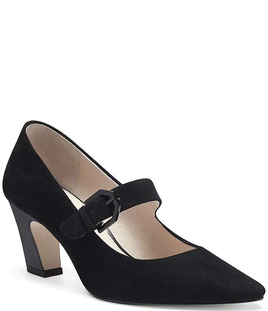 suede mary jane pumps