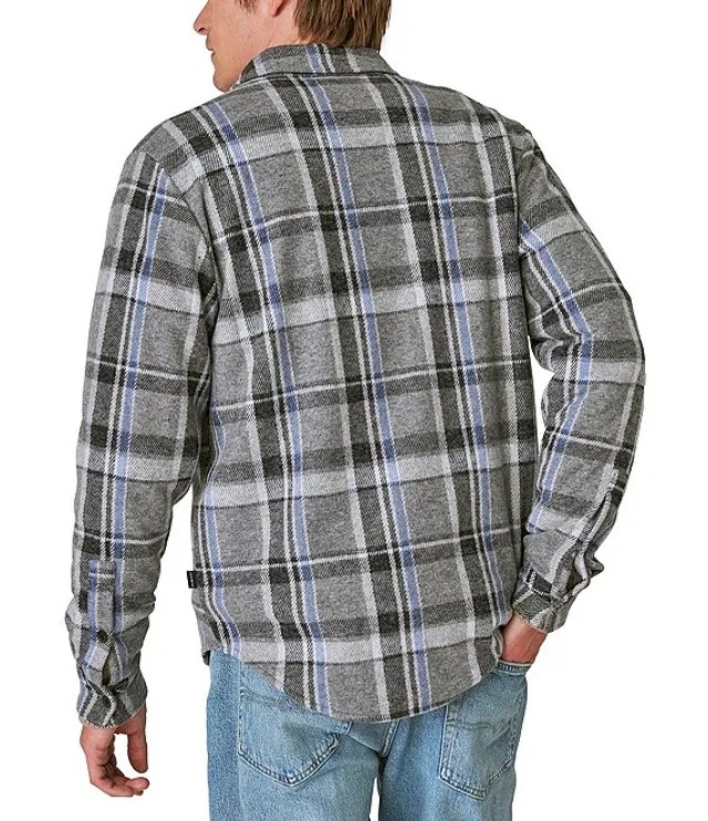 Lucky Brand Long Sleeve Plaid Brushed Knit Shirt