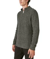 Lucky Brand Long Sleeve Tweed Wool-Blend Sweater