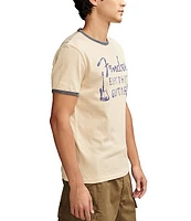 Lucky Brand Painted Fender Guitar Short Sleeve Graphic T-Shirt