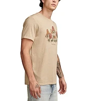 Lucky Brand Relaxed Fit Fungi Short Sleeve Graphic T-Shirt