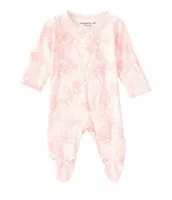 Magnetic Me Baby Girls Preemie-9 Months Long Sleeve Doe Skin Footed Coverall