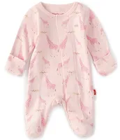 Magnetic Me Baby Girls Preemie-9 Months Long-Sleeve Jolie Giraffe Footed Coverall