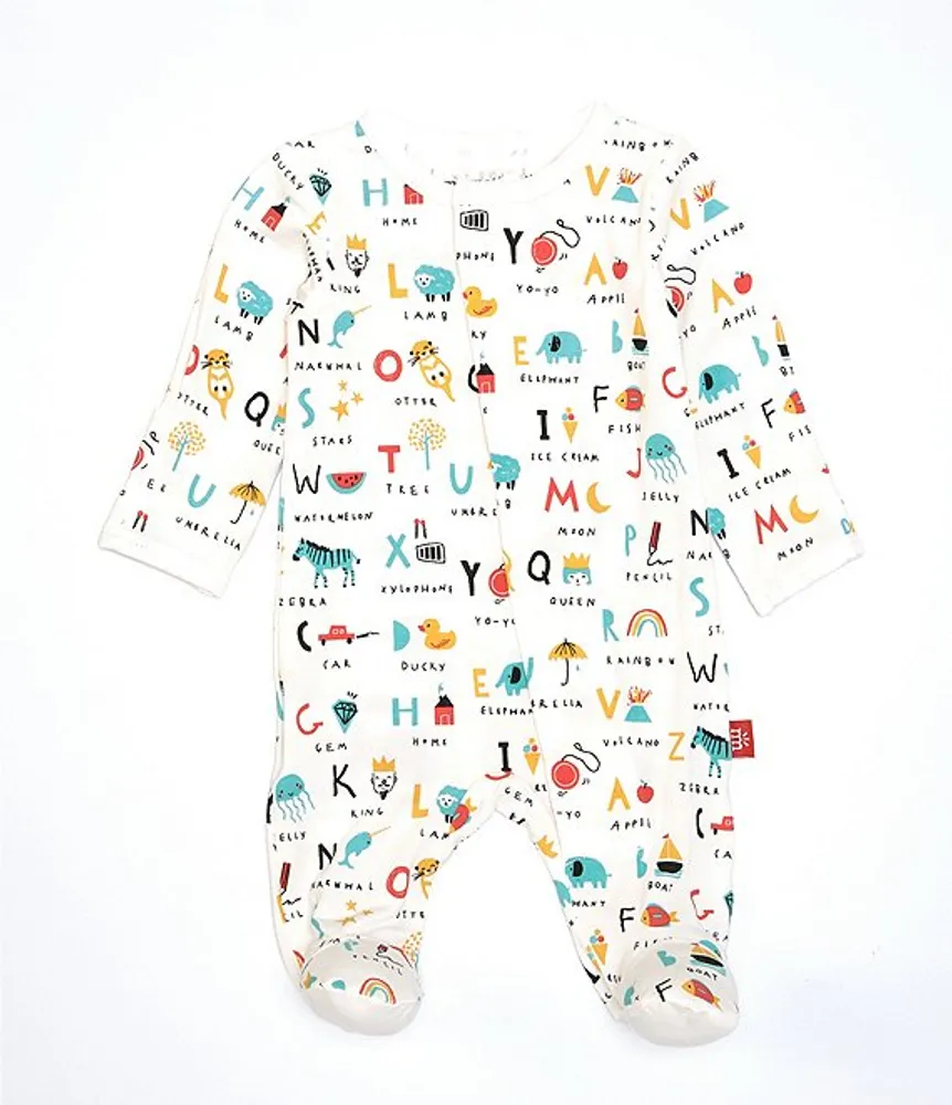 Magnetic Me Baby Preemie-9 Months Long-Sleeve ABC Love Footed Coverall