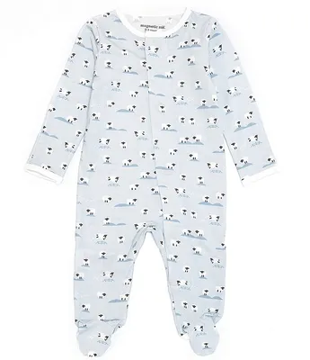 Magnetic Me Baby Preemie-9 Months Long-Sleeve Baa Footed Coverall