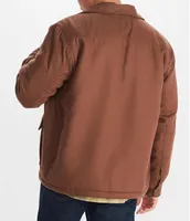 Marmot Ridgefield Solid Faux-Sherpa Flannel Shirt Jacket
