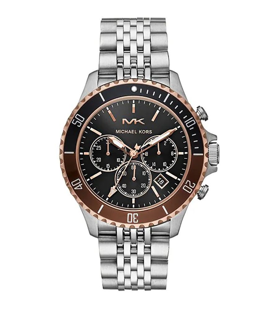 Michael Kors Bayville Chronograph Stainless Steel Watch | Alexandria Mall