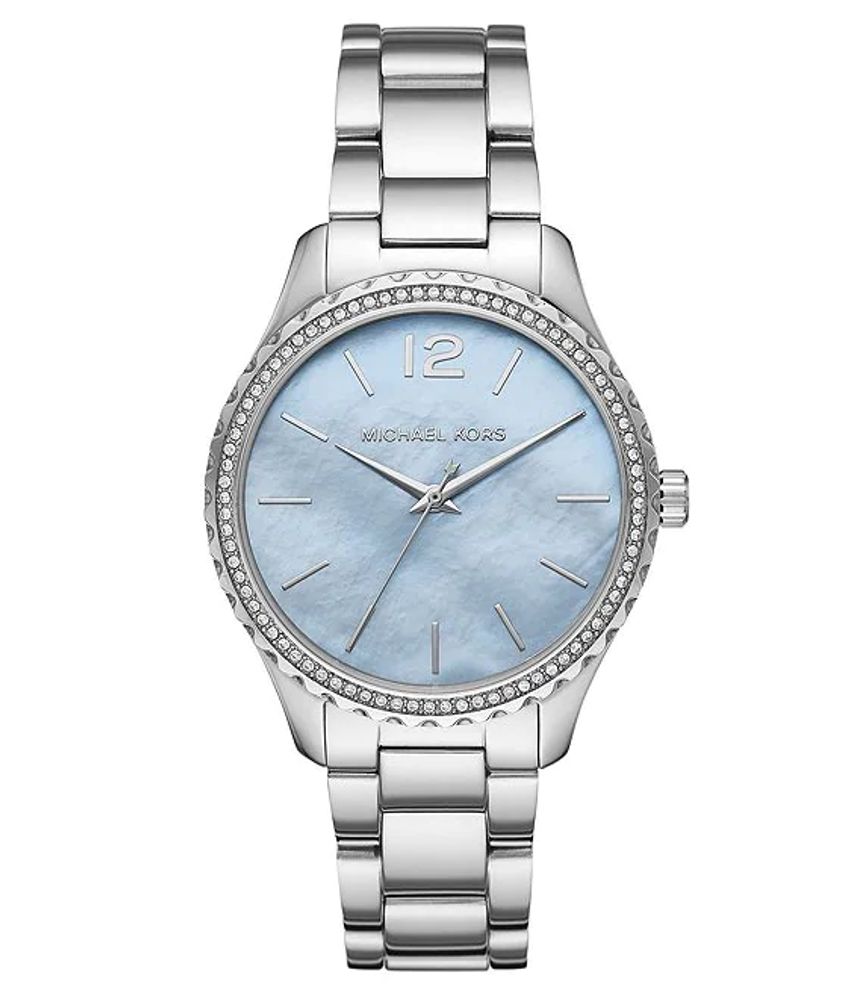 Michael Kors Layton Three-Hand Stainless Steel Watch | Pueblo Mall