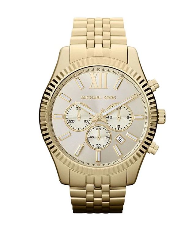 Michael Kors Lexington Stainless Steel Chronograph Bracelet Watch |  Alexandria Mall