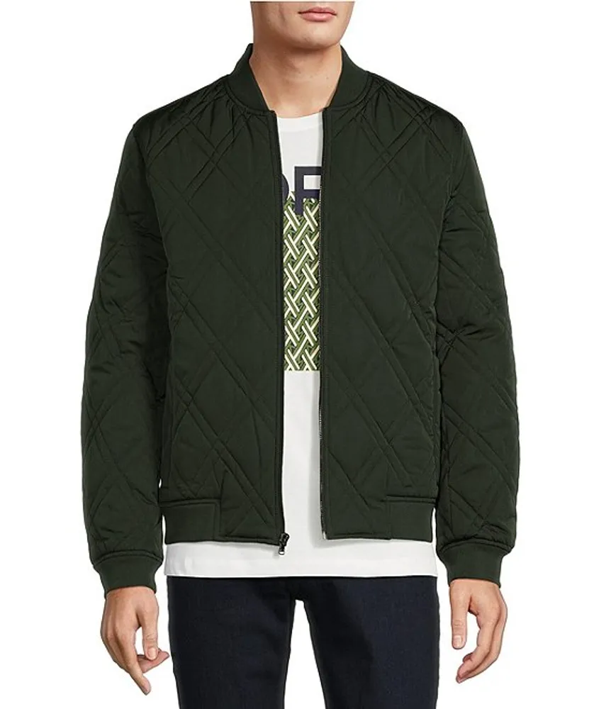 Michael Kors Long Sleeve Diamond Quilted Bomber Jacket