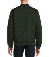 Michael Kors Long Sleeve Diamond Quilted Bomber Jacket