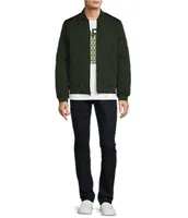 Michael Kors Long Sleeve Diamond Quilted Bomber Jacket