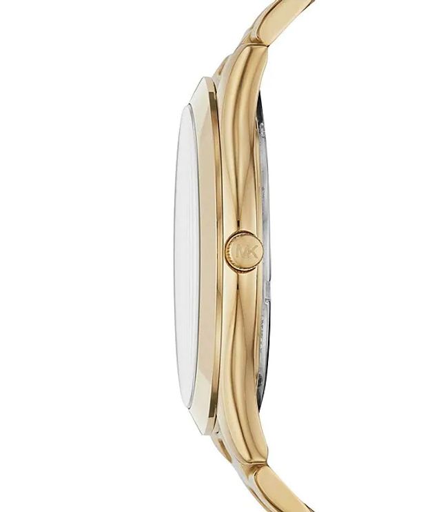 Michael Kors Men's Slim Runway Gold-Tone Watch | Alexandria Mall