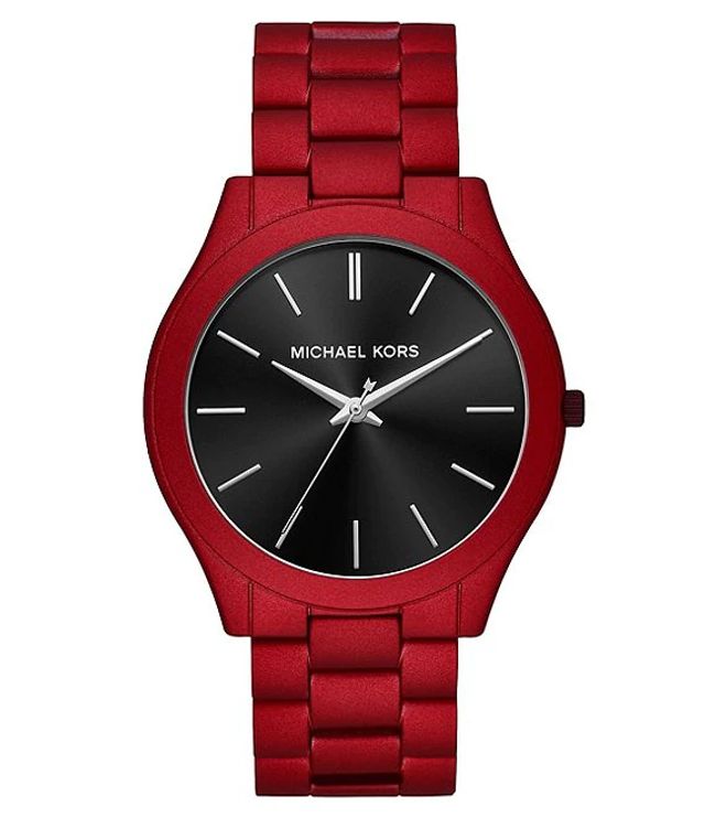 Michael Kors Runway Mercer Three-Hand Black Ceramic Watch | Brazos Mall