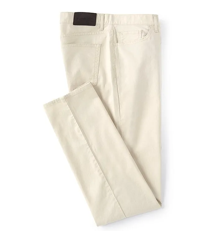 Michael Kors Slim-Fit Parker Stretch Flat Front Twill Pants
