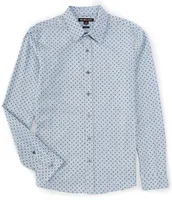 Michael Kors Slim Fit Stretch Long Sleeve Woven Shirt