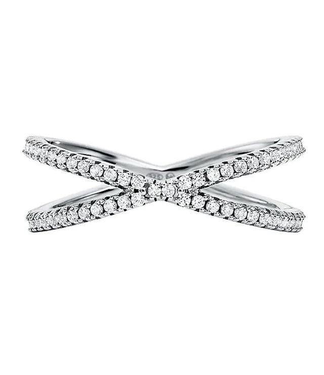 Michael Kors Mercer Collection Sterling Silver Double Row Ring | Alexandria  Mall