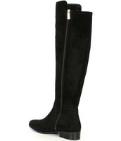 Michael Kors Bromley Suede Tall Block Heel Boots | Alexandria Mall