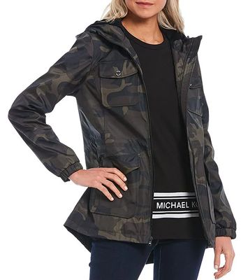 Michael Kors Hooded Four Pocket Water Resistant Anorak Coat | Alexandria  Mall