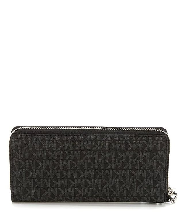 Michael Kors Jet Set Signature Continental Travel Canvas Wallet |  Alexandria Mall