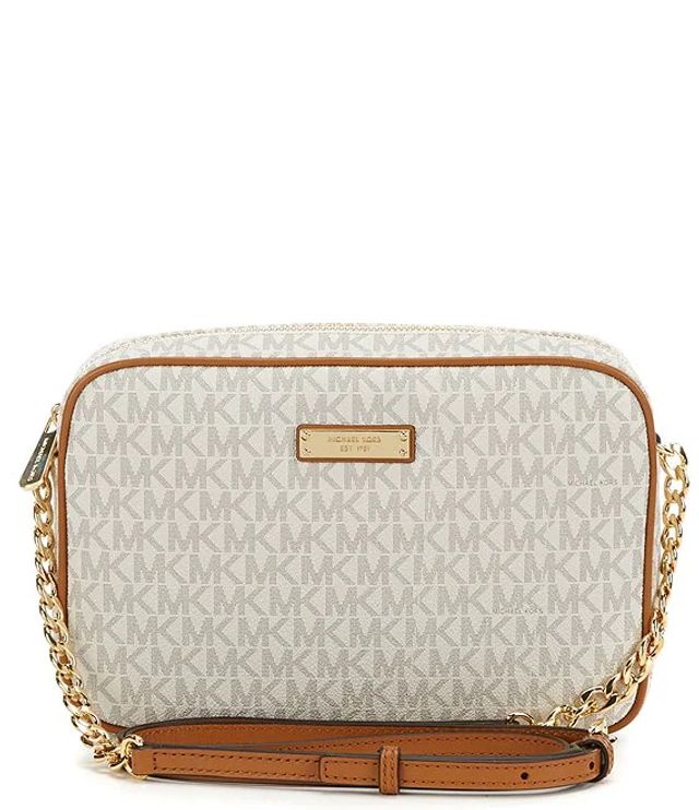 Michael Kors Large Jet Set Signature East/West Crossbody Bag | Alexandria  Mall