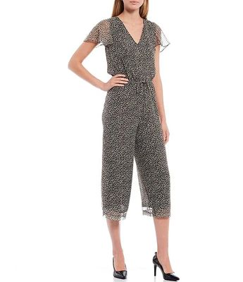 Michael Kors Graphic Animal Print Lux Matte Jersey Halter Neck Sleeveless  Jumpsuit | Alexandria Mall