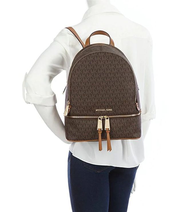 Michael Kors Signature Rhea Medium Backpack | Alexandria Mall