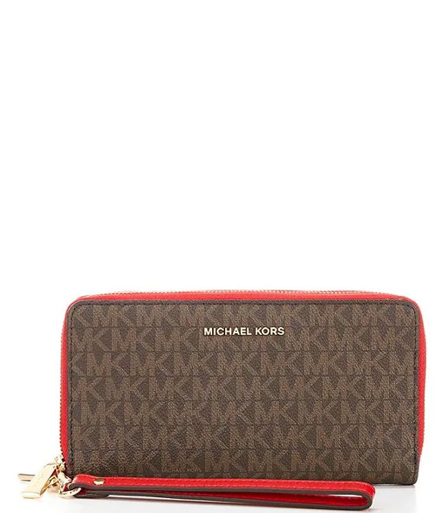 Michael Kors Jet Set Signature Double Zip Wristlet | Alexandria Mall