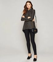 Michael Kors Stretch Knit Twill Pull-On Leggings