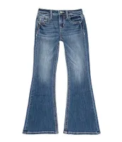 Miss Me Big Girls 7-16 Butterfly Wing Pocket Bootcut Jeans