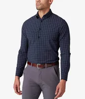 Mizzen+Main Leeward Plaid Performance Stretch Long-Sleeve Woven Shirt