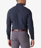 Mizzen+Main Leeward Plaid Performance Stretch Long-Sleeve Woven Shirt