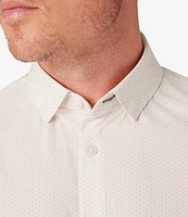 Mizzen+Main Performance Stretch Leeward Triangle Geo Print Short Sleeve Woven Shirt