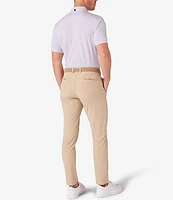 Mizzen+Main Trim Fit Stripe Performance Stretch Short Sleeve Polo Shirt