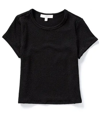 Moa Big Girls 7-16 Short-Sleeve Ribbed T-Shirt