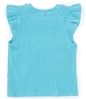 Moa Big Girls 7-16 Sleeveless Ruffle Tank Top