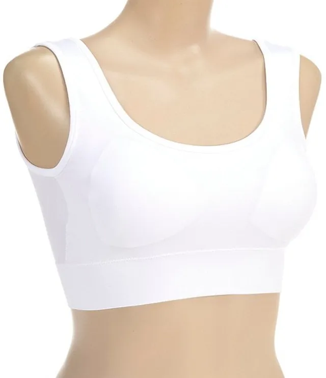 Soma Soma Sport Seamless Zip-Front Bra, Optic White, Size XXL