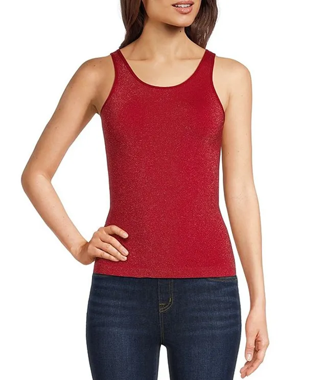 Modern Movement Solid Seamless Scoop Neck Microfiber Camisole