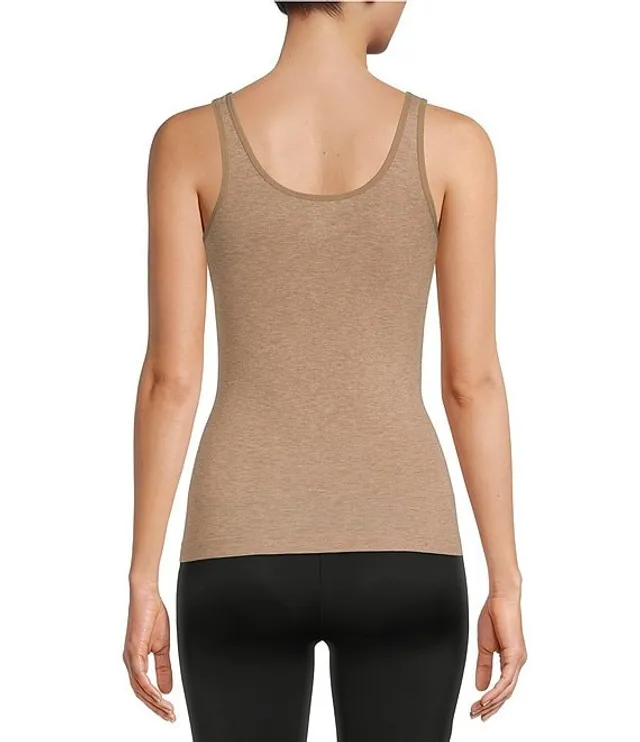 Modern Movement Solid Seamless Reversible Micro Knit Tank