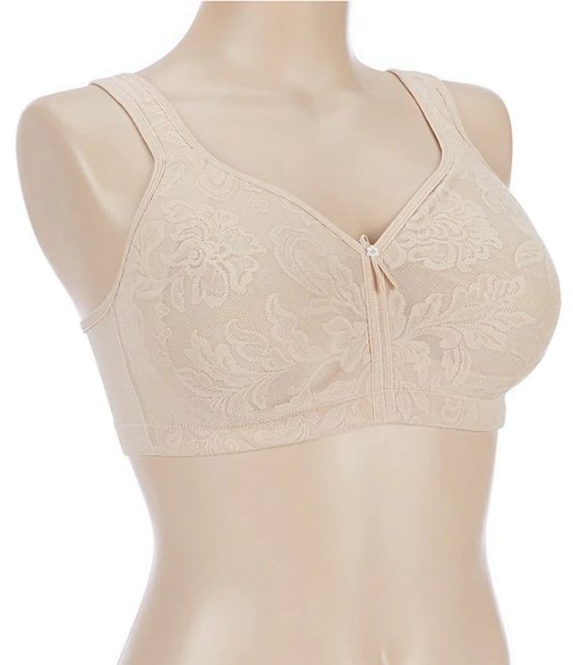 Breezies Lace Effects Full Coverage Seamless Wirefree Bra 