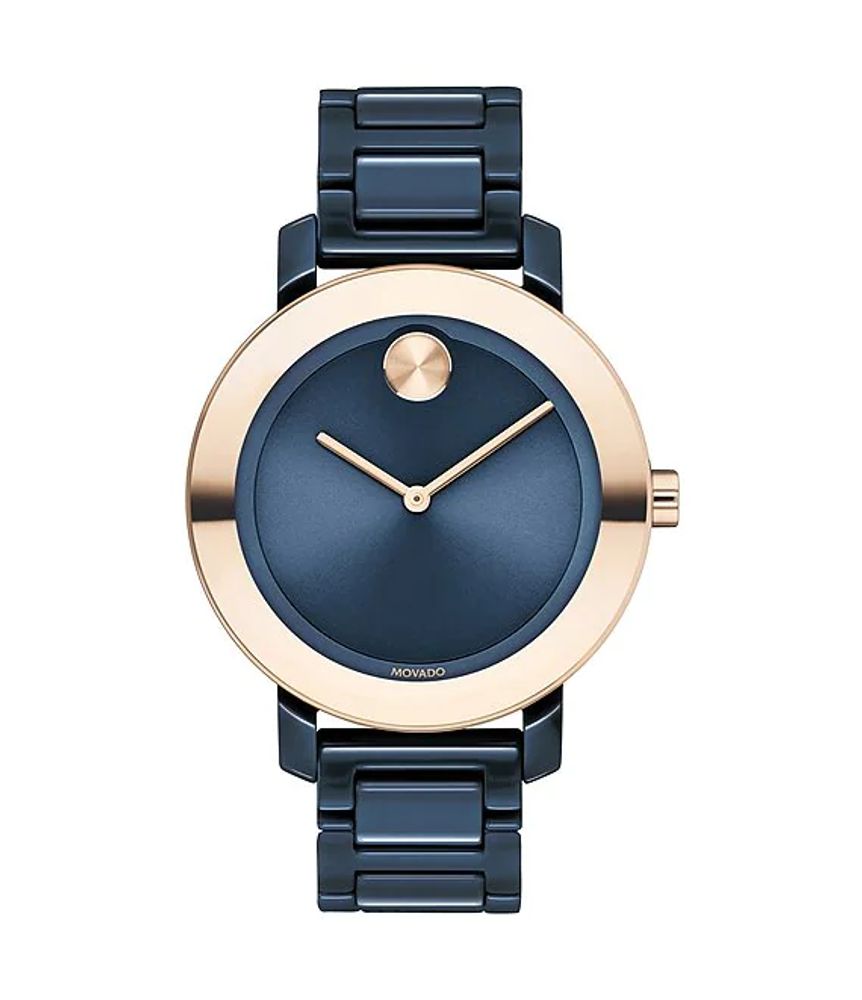 movado bold evolution bracelet watch